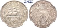 Weimarer Republik 3 Mark 1927 A. Bremerhaven. Kl. Kratzer, polierte Plat... 576.32 US$  +  52.39 US$ shipping