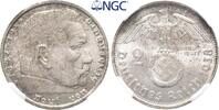 Drittes Reich 2 Mark 1938 B. Paul von Hindenburg. Vorzüglich-Stempelglan... 145.54 US$  +  52.39 US$ shipping