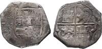 Spanien Cob 2 Reales Philip II. König von Spanien 15556-1598. Ship Treasure. -