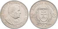 Slowakei 20 Korun 1939. Dr. Jozef Tiso. Erster Pr&auml;sident. Vorz&uuml;glich 896.52 元  ＋  350.81 元 运费