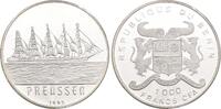 Benin, Dahomey 1000 Francs 1993. Segelschiff Preussen. Polierte Platte 974.48 元  ＋  350.81 元 运费