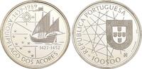 Portugal 100 Escudos 1989. Segelschiff. Polierte Platte 467.75 元  ＋  350.81 元 运费