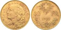 Schweiz 10 Franken 1922 B. Vreneli. Sehr sch&ouml;n-vorz&uuml;glich 3,508.12 元  ＋  350.81 元 运费