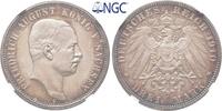 Sachsen 3 Mark 1910 E. Friedrich August III. 1904-1918. Polierte Platte ... 12,365.71 元 免费寄运