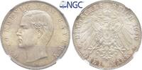 Bayern 3 Mark 1910 D. Otto 1886-1913. Stempelglanz / NGC MS 65 3,709.71 元  ＋  337.25 元 运费