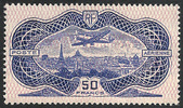FRANCE 50 F 1936 50 F &quot;Burelé&quot; ss MNH 703.91 US$  +  18.77 US$ shipping