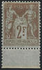 FRANCE 2 F 2 F bistre/azuré, type SAGE, neuf * et TB
