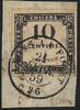 FRANCE 10 c 10 c noir, type "Taxe carré", lithographié, rare ainsi !