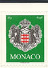 MONACO TVP TVP vert variété "PHILAPOSTE 2007". Timbre rare ! Très dfficile à trou