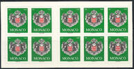 MONACO TVP TVP vert variété "PHILAPOSTE 2007" en carnet de 10 TP. Très rare ainsi
