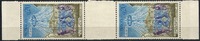 MONACO 20 c 0,20 F Fête des maïs, gutter pair variety, RARE !