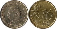 VATICAN 10 c 2002 JEAN PAUL II Unz 58.66 US$  +  16.42 US$ shipping