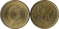 VATICAN 50 c 2002 JEAN PAUL II Unz 58.66 US$  +  16.42 US$ shipping