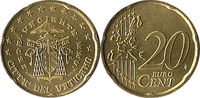VATICAN 20 c 2005 SEDE VACANTE Unz 58.66 US$  +  16.42 US$ shipping
