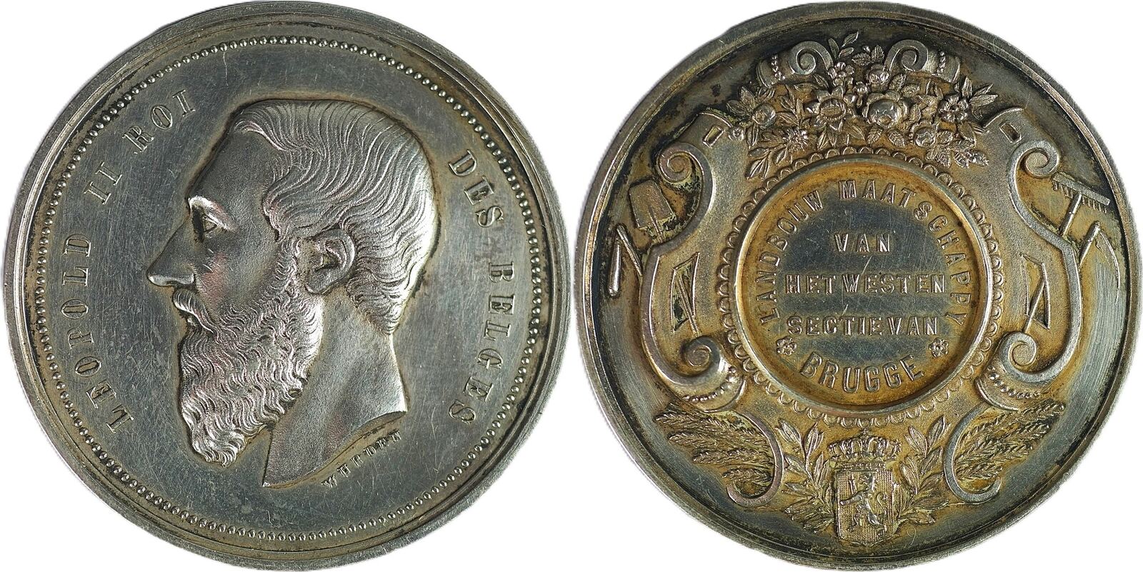 belgium-historical-medal-n-d-leopold-ii-agricultural-society-of-the