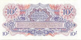 British Armed Forces 10 Shillings 1946 1st Series VF+