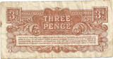 British Armed Forces 3 Pence 1961 2nd Series - Watermarked paper VF-