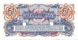 British Armed Forces 5 Shillings / Crown 1961 2nd Series - Watermarked paper - Cancelled 2 punch holes aUNC