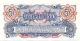 British Armed Forces 5 Shillings / Crown 1961 2nd Series - Watermarked paper - Dark red serial UNC