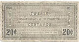 Philippines 20 Centavos 1942 Negros Occidental - Emergency / guerrilla currency - WWII VF