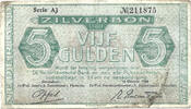 Netherlands 5 Gulden Zilverbon - World War Two -
