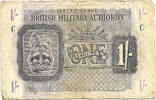 British Military Authority 1 Shilling Block C = Tripolitania -
