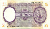 British Military Authority One Pound Block S = Italy, Sicily -