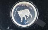 Isle of Man 25 Pence Manx cat crown -