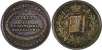 Netherlands Historical medal Inauguration of King Willem III in Amsterdam / J. P. Schouberg Silver -