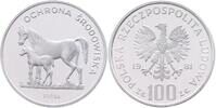 Polen 100 Zlotych Bedrohte Tierwelt, Mongolisches Wildpferd, PROBE ! -