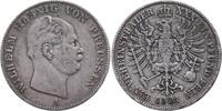 Brandenburg-Preußen Vereinstaler Wilhelm I. 1861-1888 -
