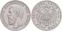 Baden 5 Mark Friedrich I. 1856-1907 -
