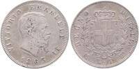 Italien 1 Lira Victor Emanuel II. 1849-1878 -