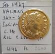 Roman Empire  Valens, 364-378. Solidus Nicomedia ***Pedigree Bank LEU AG 1977-1979*** XF