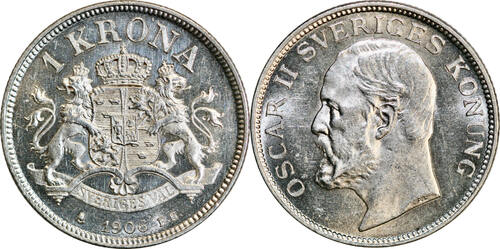 1 krona 1906 Sweden