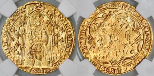 1364-1380 France à pied (gold!)