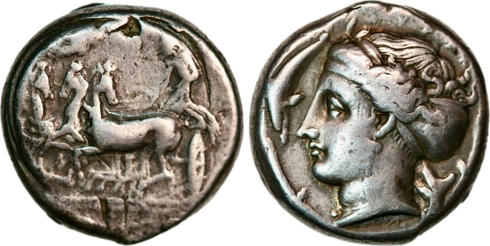 Tetradrachm 405-400 BC v. Chr. from Syracuse in Sicily (ca. 405-400 BC) |  MA-Shops