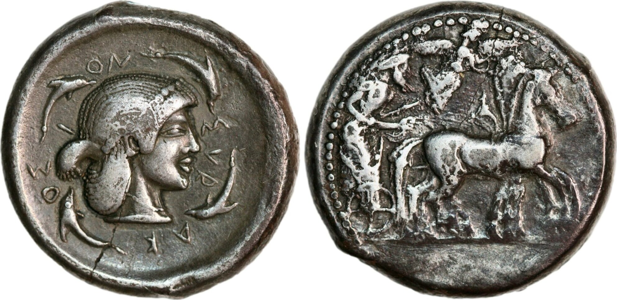 Tetradrachm 478-475 BC v. Chr. from Syracuse in Sicily (ca. 478-475 BC ...