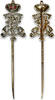  1900 Gold and Diamonds monogram brooch in the late‑Imperial Russian sty... 2,633.94 US$  +  21.07 US$ shipping