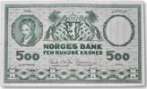Norway 500 kroner 1968 Norway  247.59 US$  +  21.07 US$ shipping