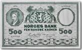 Norway 500 kroner 1974 Norway  252.86 US$  +  21.07 US$ shipping
