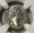 ROMAN EMPIRE AR Denarius Antoninus Pius,AD 138-161 NGC Ch AU NGC Ch AU Strike: 5/5 Surface: 3/5
