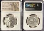 KINGDOM OF BACTRIA AR Tetradrachm Eucratides I, c170-145 BC KINGDOM OF BACTRIA AR Tetradrachm NGC CH AU -