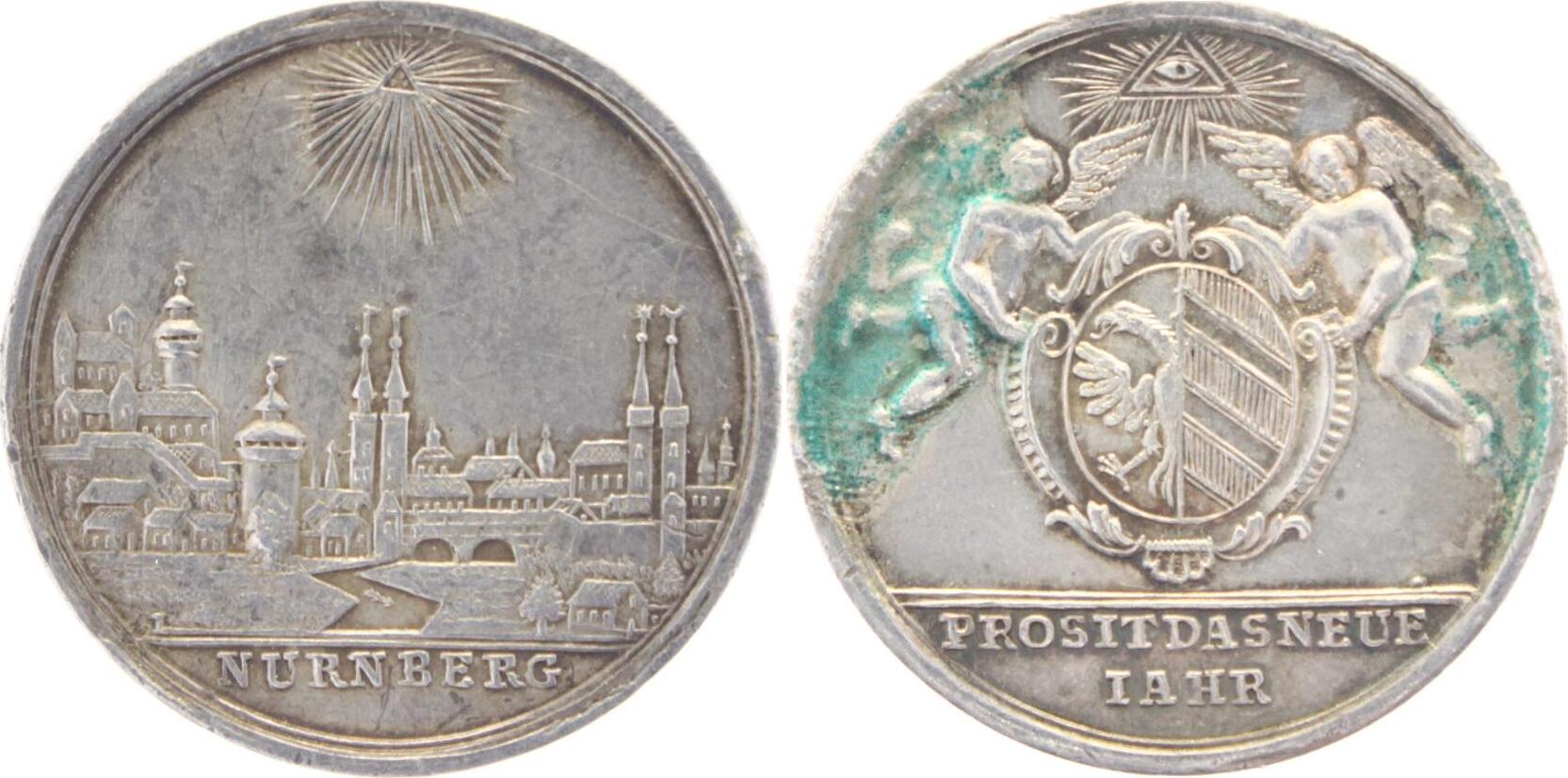 Nürnberg-Stadt Medaille Rs. Br.spur., EF / VF | MA-Shops