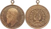 Baden-Durlach Goldbronze-Medaille (bei W. Mayer, Stuttgart) Friedrich I. 1852-1856-1907. -