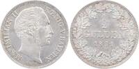 Bayern 1/2 Gulden 1861 Maximilian II. Joseph 1848-1864. vorzüglich-f. BU