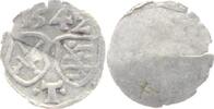 Sachsen-Kurfürstentum Eins. Pfennig 1542 Johann Friedrich und Moritz 1541-1547. SR., VF