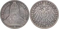 Sachsen 3 Mark Friedrich August III. 1904-1918. -