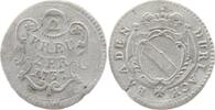 Baden-Durlach 2 Kreuzer Karl Wilhelm 1709-1738. -