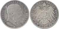 Baden 2 Mark Friedrich I. 1856-1907. -